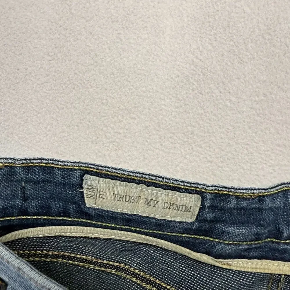 G Star Raw Jeans Mens Fits 32x29 Blue Slim Straight Faded Whisker Moto y2k Vtg